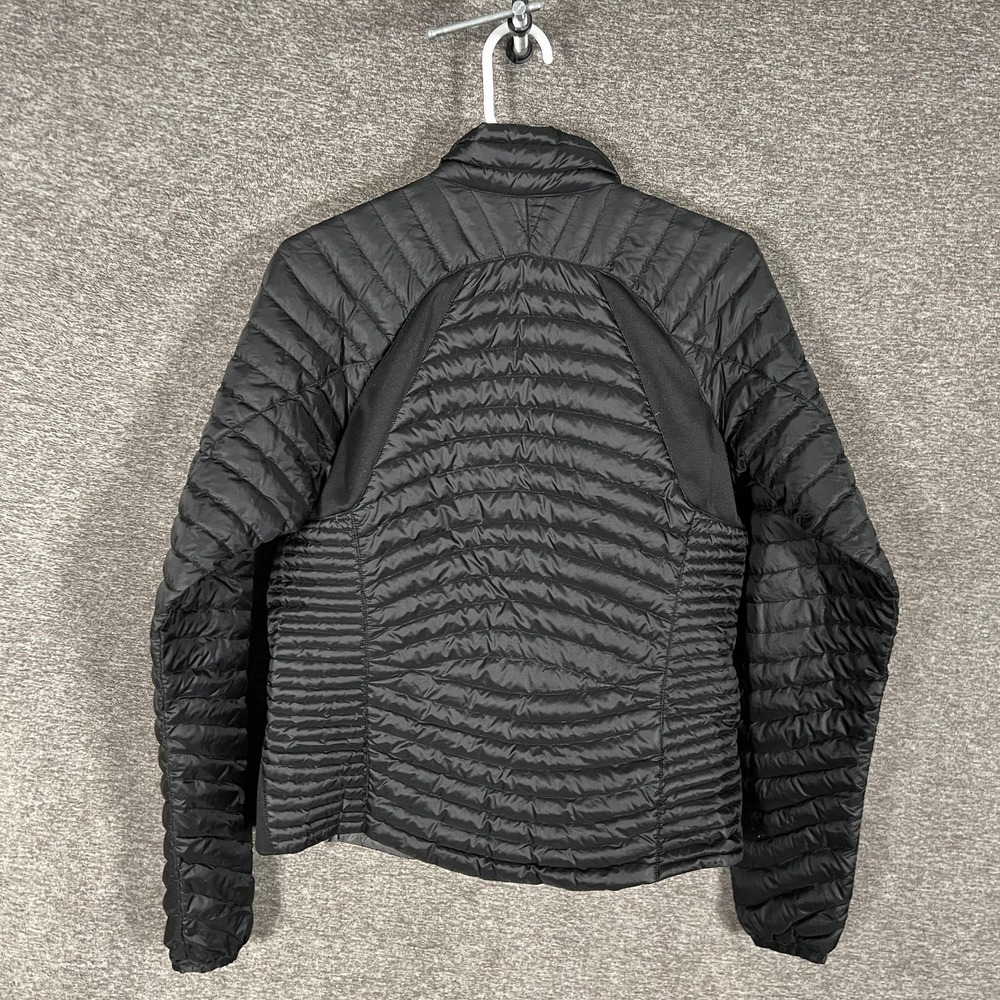 Eddie Bauer Jacket Womens Medium? Black Lightweight EB800 Puffer First‎ Ascent - Picture 8 of 9